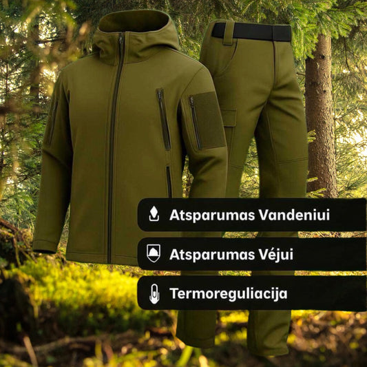 Taktinė striukė ir kelnės